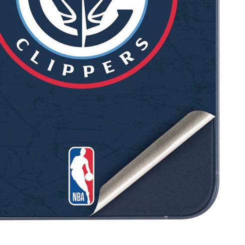 NBA Los Angeles Clippers Distressed Blue Galaxy A55 5G Skin
